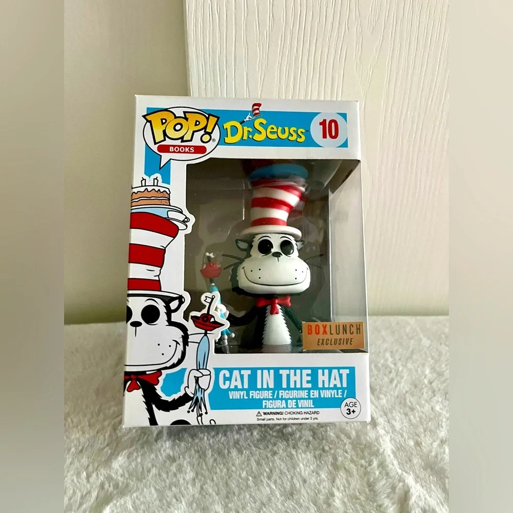 FUNKO pop vinyl figure CAT IN THE HAT # 10   Dr Seuss. 2017 BoxLunch Exclusive